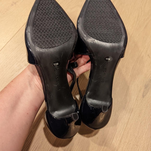 Deep Navy Patent Leather Women's Heels - Picture 5 of 11